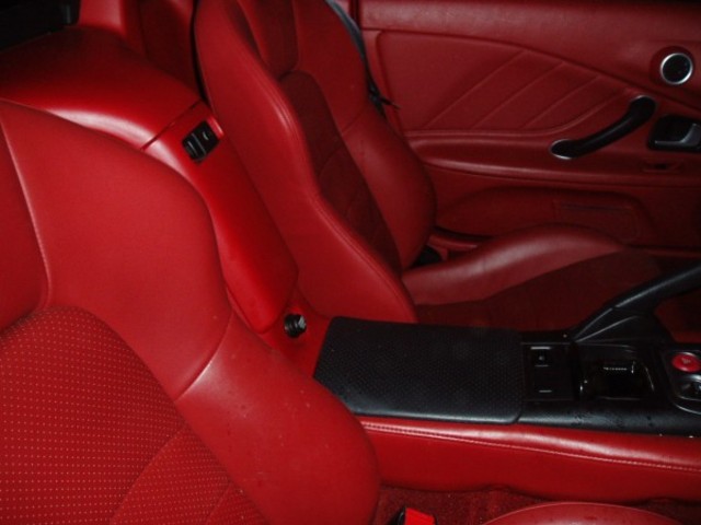 red leather seats